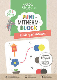 Vorderes Coverbild Mini-Mitnehm-Block Kindergartenrätsel