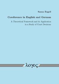 Vorderes Coverbild Coreference in English and German