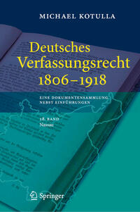 Vorderes Coverbild Deutsches Verfassungsrecht 1806 - 1918