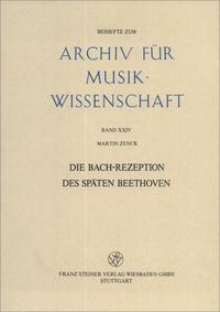 Vorderes Coverbild Die Bach-Rezeption des späten Beethoven