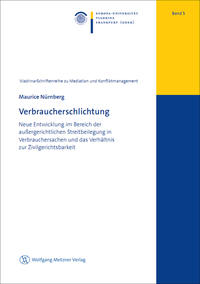 Vorderes Coverbild Verbraucherschlichtung