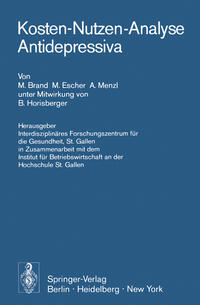 Vorderes Coverbild Kosten-Nutzen-Analyse Antidepressiva