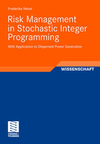 Vorderes Coverbild Risk Management in Stochastic Integer Programming