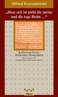 Vorderes Coverbild „diese Zeit ist nicht die meine und die tage fliehn ...“