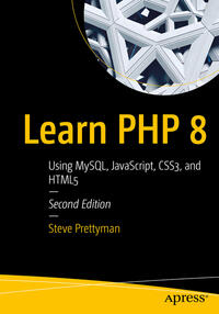 Vorderes Coverbild Learn PHP 8