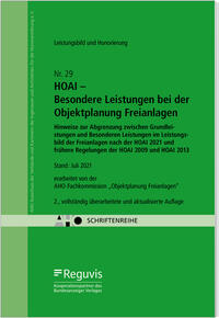 Vorderes Coverbild HOAI – Besondere Leistungen bei der Objektplanung Freianlagen Onlineversion