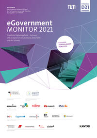 Vorderes Coverbild eGovernment MONITOR 2021