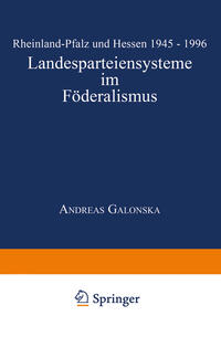 Vorderes Coverbild Landesparteiensysteme im Föderalismus
