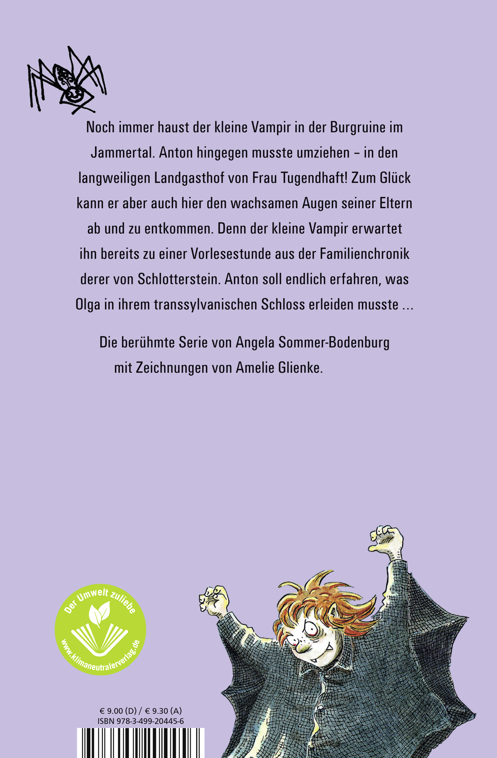 Rückseitencover Der kleine Vampir liest vor