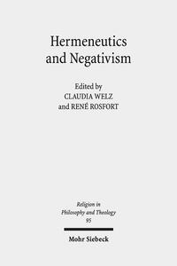 Vorderes Coverbild Hermeneutics and Negativism