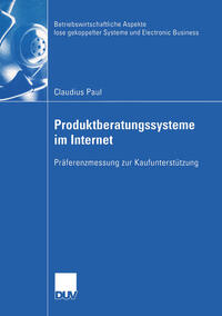 Vorderes Coverbild Produktberatungssysteme im Internet