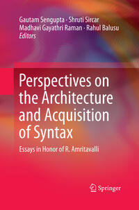 Vorderes Coverbild Perspectives on the Architecture and Acquisition of Syntax