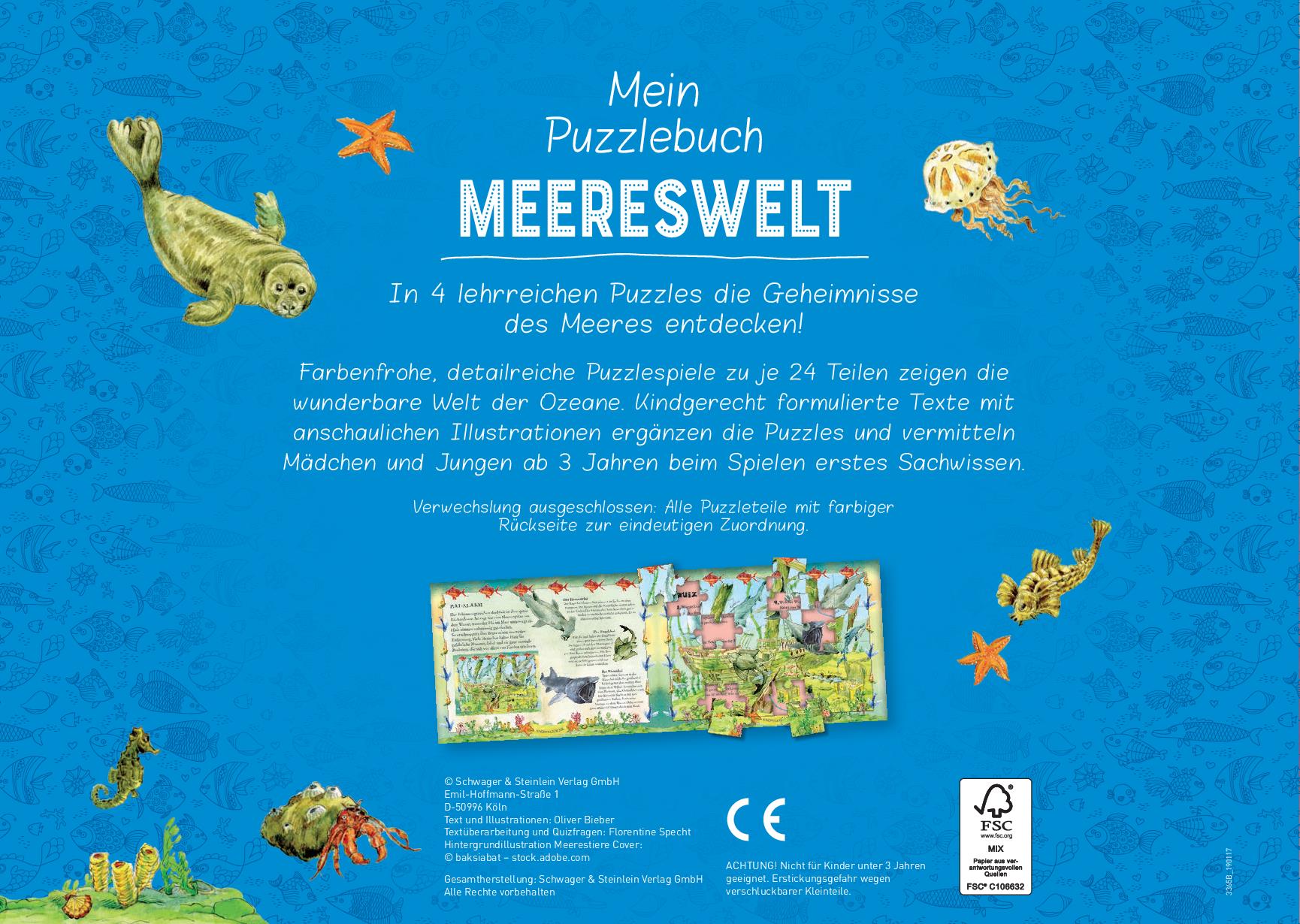 Rückseitencover Mein Puzzlebuch Meereswelt