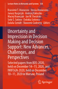 Vorderes Coverbild Uncertainty and Imprecision in Decision Making and Decision Support: New Advances, Challenges, and Perspectives