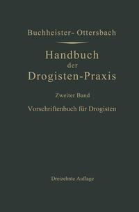 Vorderes Coverbild Vorschriftenbuch für Drogisten
