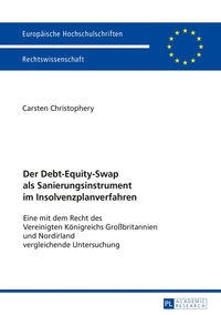 Vorderes Coverbild Der Debt-Equity-Swap als Sanierungsinstrument im Insolvenzplanverfahren