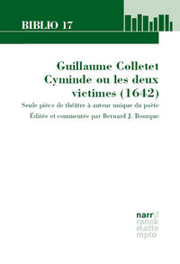 Vorderes Coverbild Guillaume Colletet. Cyminde ou les deux victimes (1642)