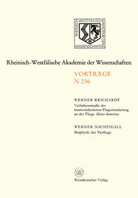 Vorderes Coverbild Verhaltensstudie der musterinduzierten Flugorientierung an der Fliege Musca domestica. Biophysik des Tierflugs
