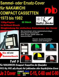 Vorderes Coverbild Sammel- oder Ersatz-Cover für NAKAMICHI COMPACT CASSETTEN 1973 bis 1982