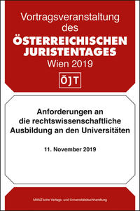 Vorderes Coverbild Anforderungen an die rechtswissenschaftliche Ausbildung an den Universitäten