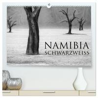 Vorderes Coverbild Namibia schwarzweiß (hochwertiger Premium Wandkalender 2026 DIN A2 quer), Kunstdruck in Hochglanz