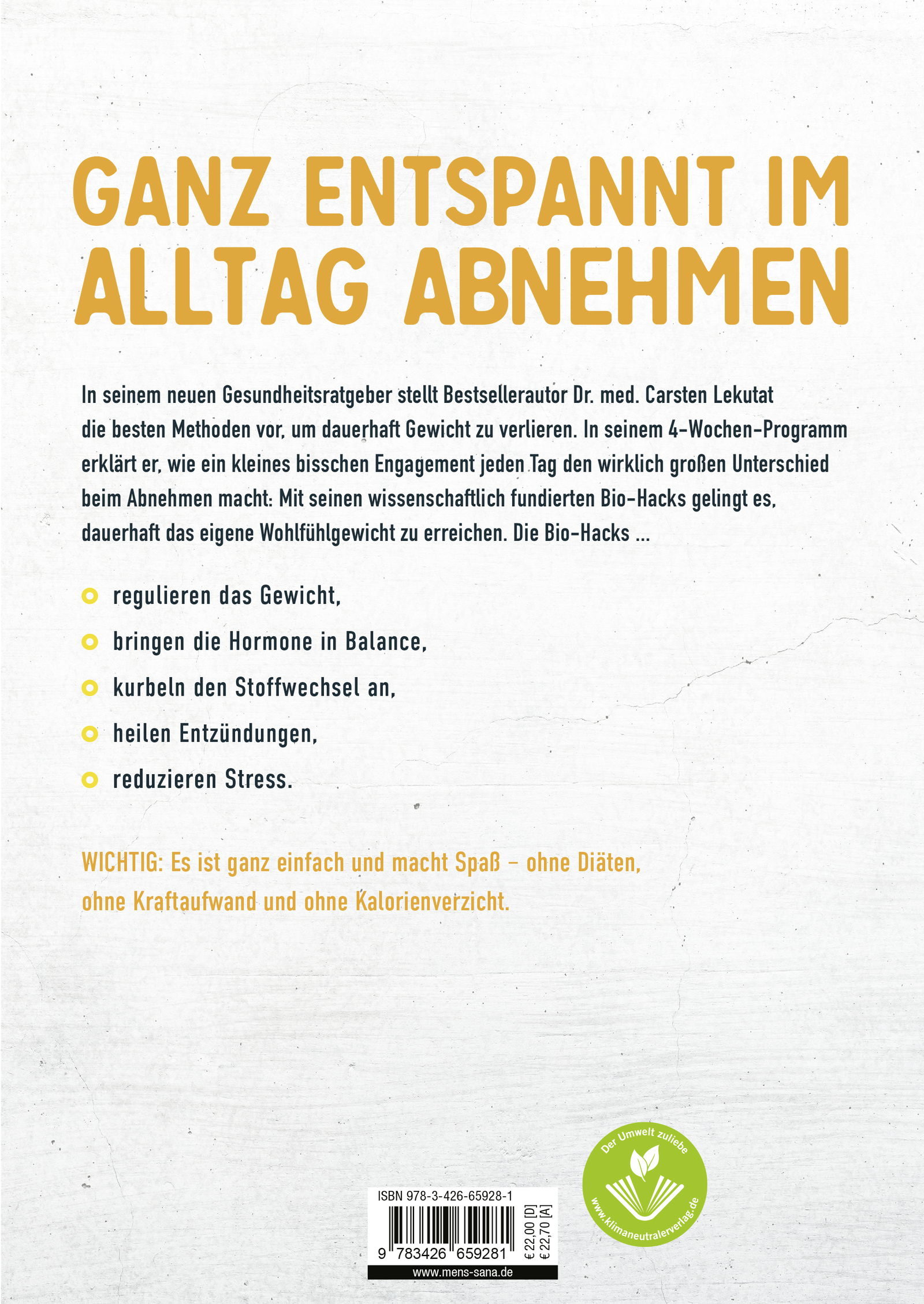 Rückseitencover Einfach abnehmen
