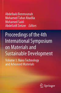 Vorderes Coverbild Proceedings of the 4th International Symposium on Materials and Sustainable Development