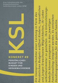 Vorderes Coverbild Das Persönliche Budget für Kinder und Heranwachsende
