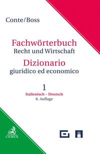 Vorderes Coverbild Fachwörterbuch Recht und Wirtschaft Band 1: Italienisch - Deutsch
