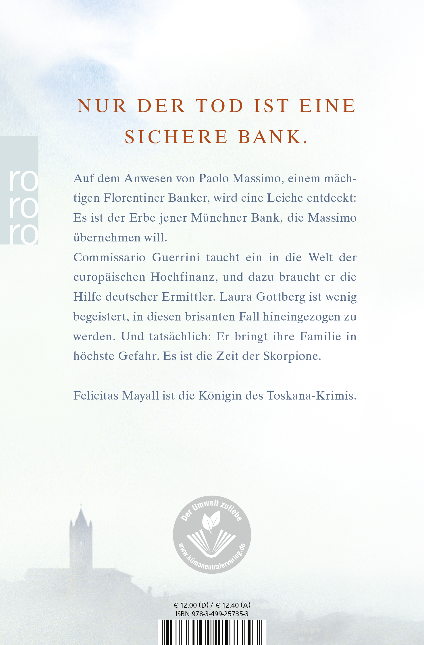 Rückseitencover Zeit der Skorpione: Laura Gottbergs achter Fall