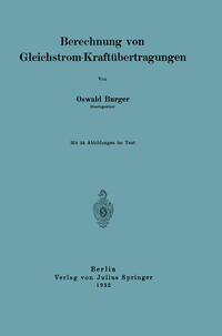 Vorderes Coverbild Berechnung von Gleichstrom-Kraftübertragungen