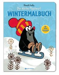 Vorderes Coverbild Wintermalbuch - Der kleine Maulwurf