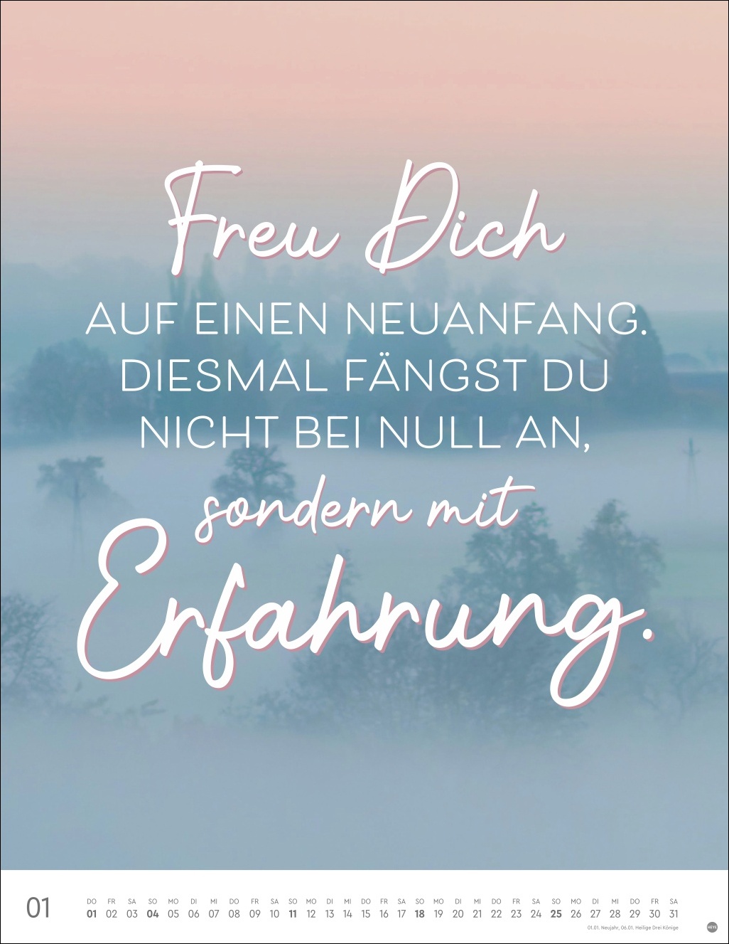Beispielinhalt (Bild) Visual Statements Posterkalender 2026