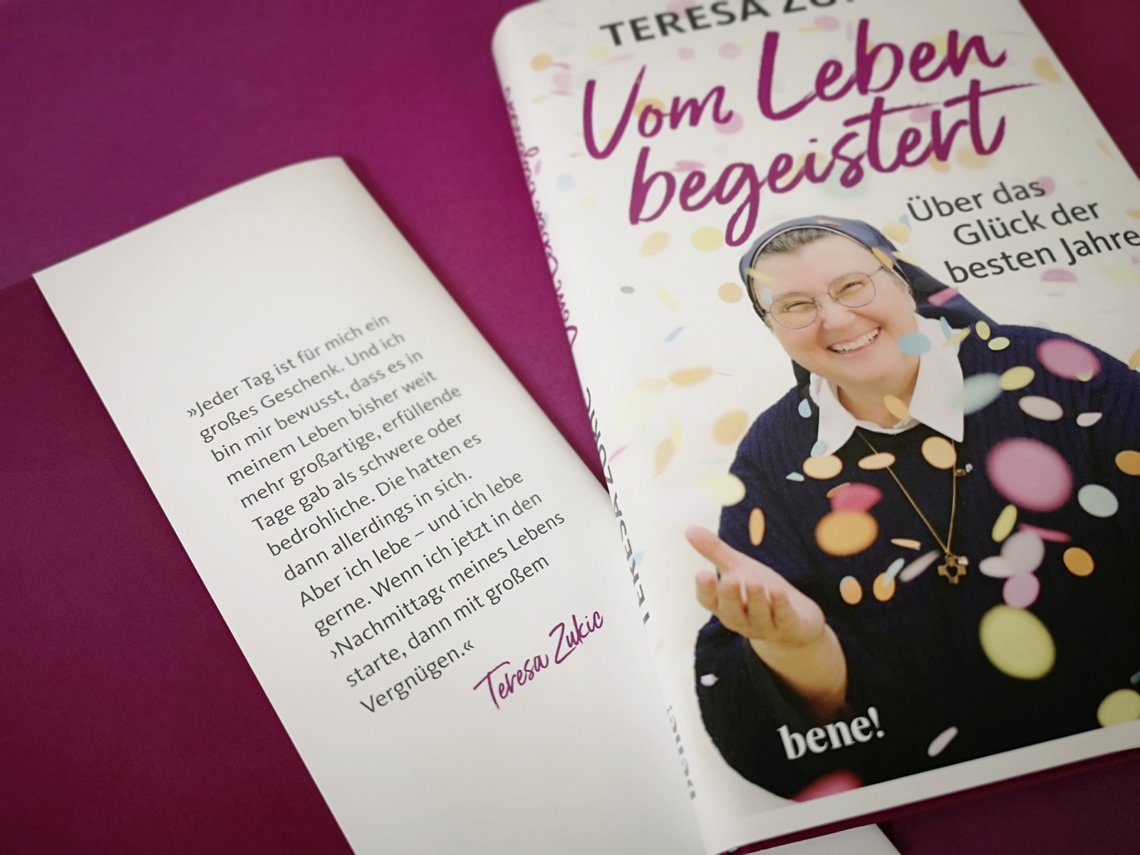 Beispielinhalt (Bild) Vom Leben begeistert