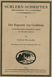 Vorderes Coverbild Der Pegmatit von Grassstein