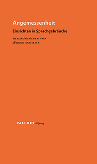 Vorderes Coverbild Angemessenheit
