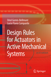 Vorderes Coverbild Design Rules for Actuators in Active Mechanical Systems
