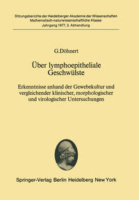 Vorderes Coverbild Über lymphoepitheliale Geschwülste