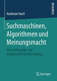 Vorderes Coverbild Suchmaschinen, Algorithmen und Meinungsmacht