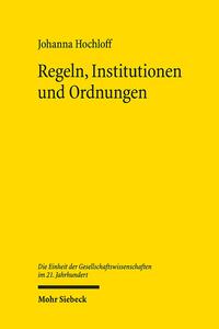 Vorderes Coverbild Regeln, Institutionen und Ordnungen