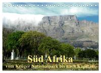 Vorderes Coverbild Süd Afrika - vom Krüger Nationalpark bis nach Kapstadt (Tischkalender 2025 DIN A5 quer), CALVENDO Monatskalender
