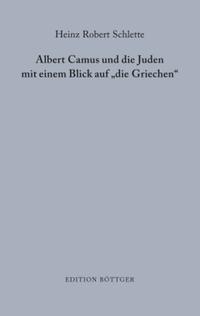 Vorderes Coverbild Albert Camus und die Juden mit einem Blick auf "die Griechen"