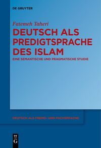 Vorderes Coverbild Deutsch als Predigtsprache des Islam