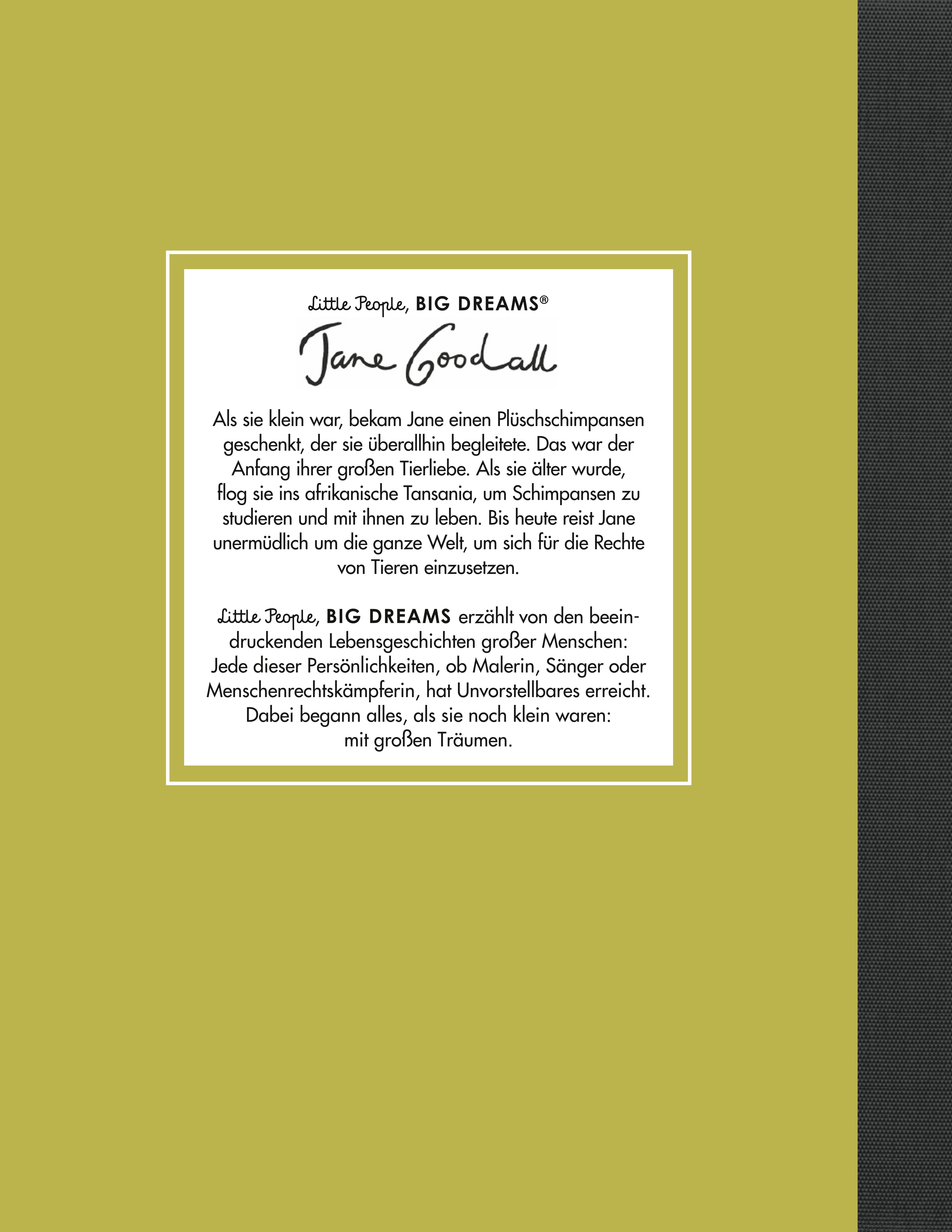 Rückseitencover Jane Goodall