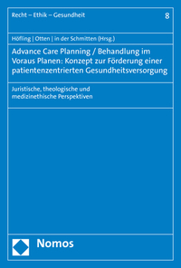 Vorderes Coverbild Advance Care Planning / Behandlung im Voraus Planen: Konzept zur Förderung einer patientenzentrierten Gesundheitsversorgung