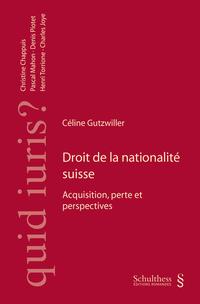 Vorderes Coverbild Droit de la nationalité suisse