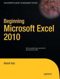 Vorderes Coverbild Beginning Microsoft Excel 2010