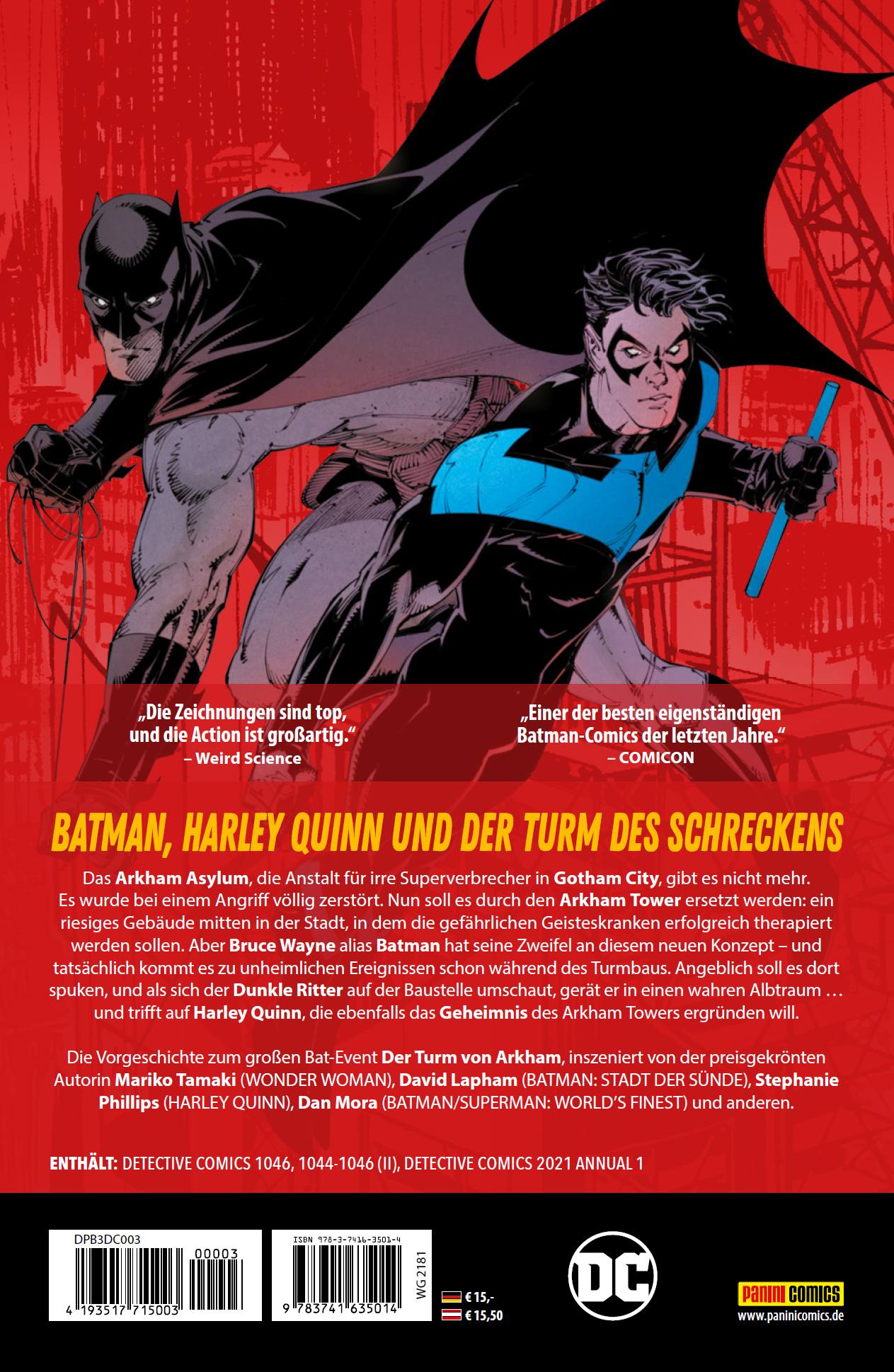 Rückseitencover Batman - Detective Comics