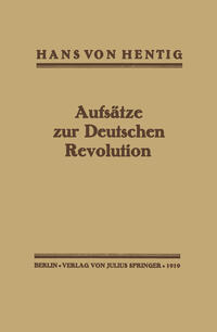 Vorderes Coverbild Aufsätze zur Deutschen Revolution