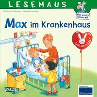 Vorderes Coverbild LESEMAUS 64: Max im Krankenhaus